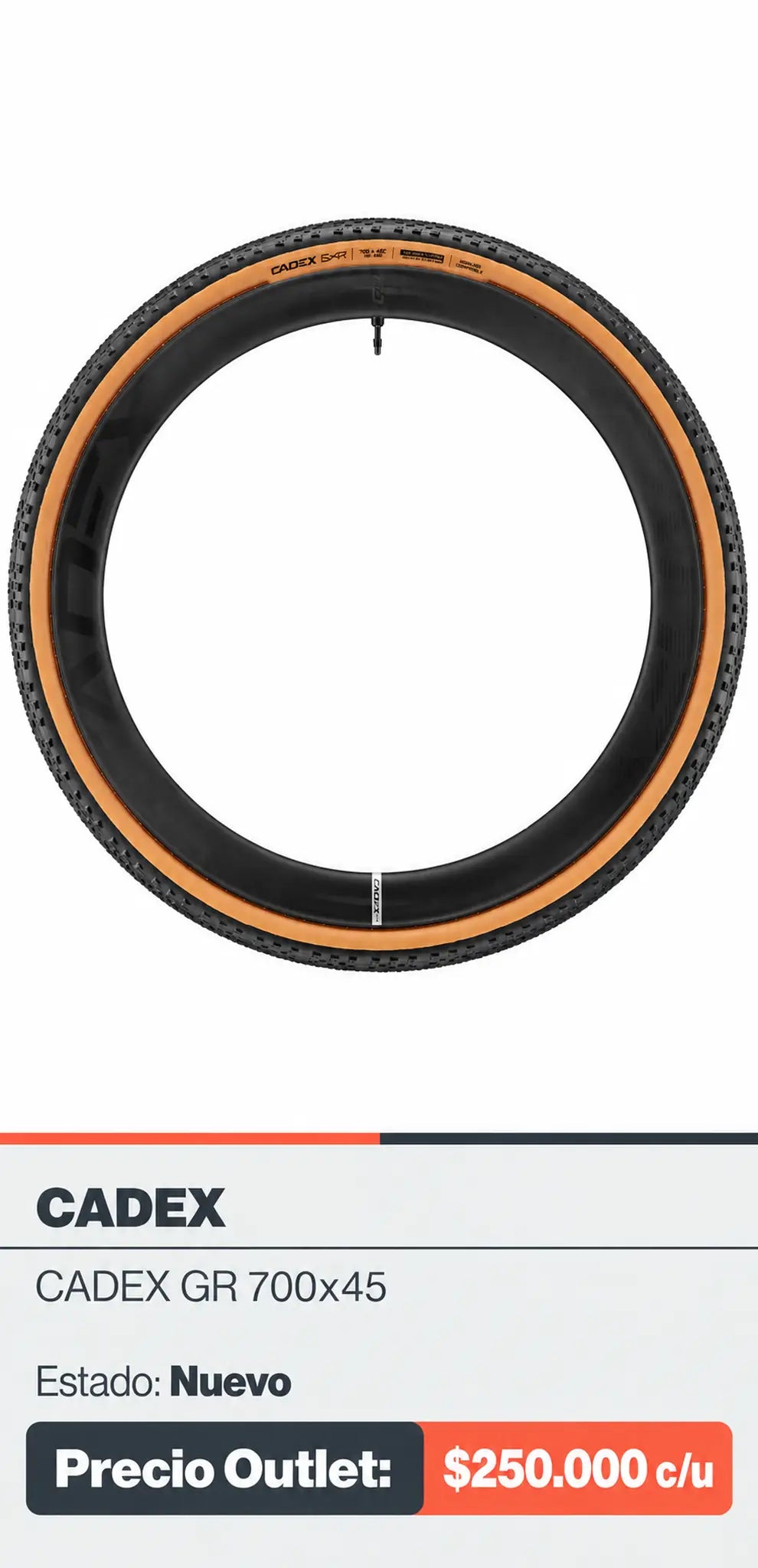 LLANTAS CADEX GR 700X45