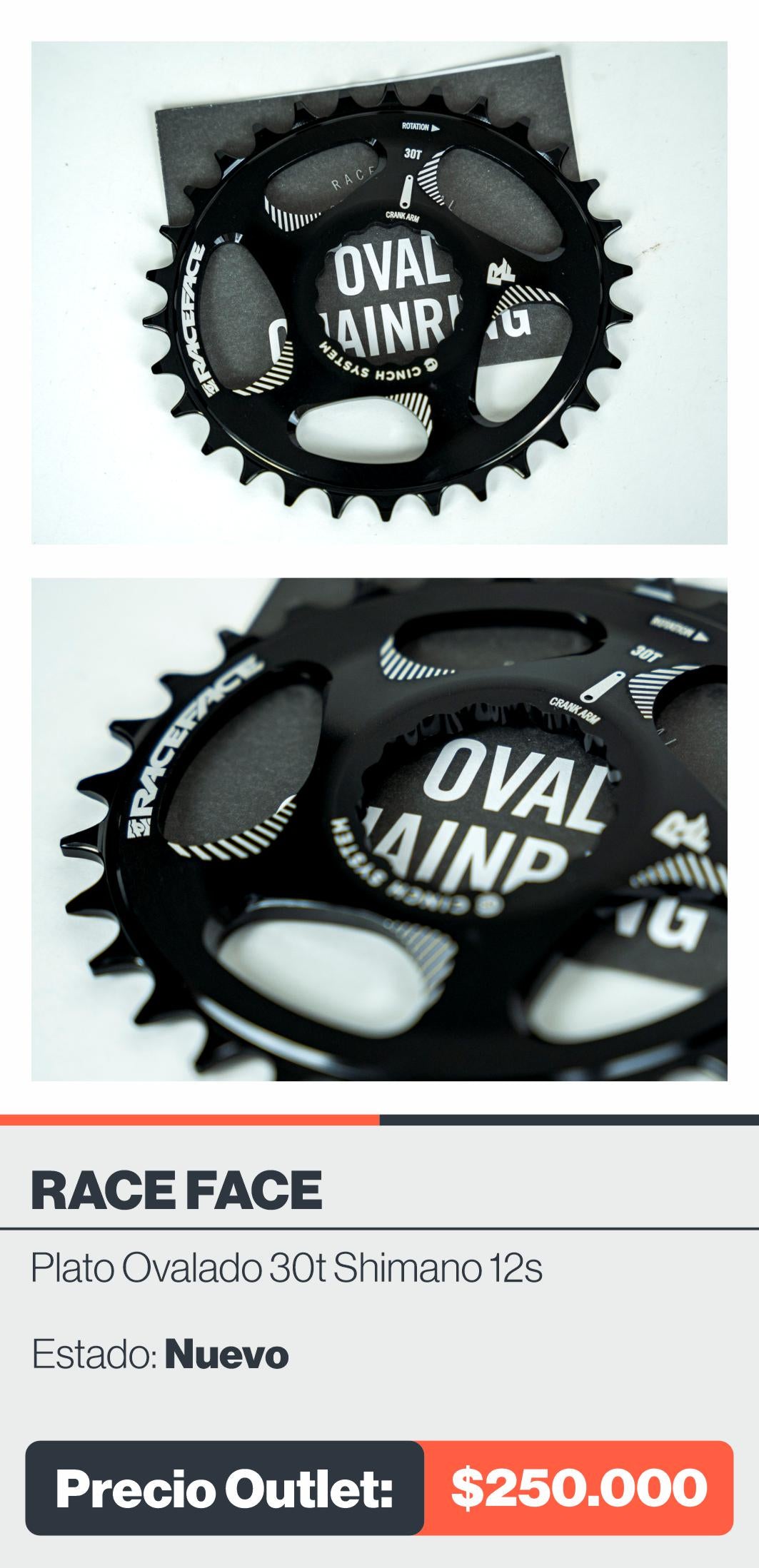 PLATO RACE FACE 34T SHIMANO 12S