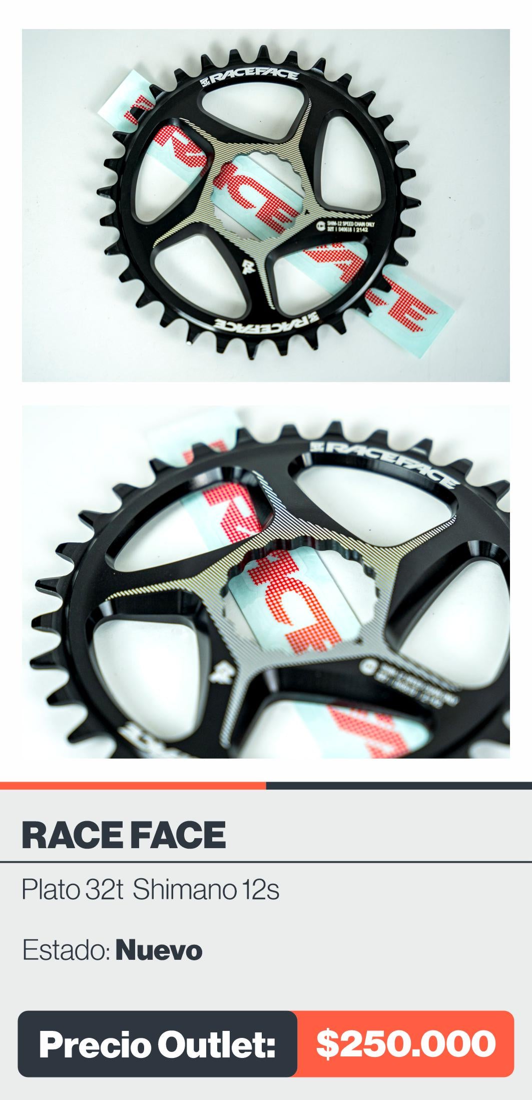 PLATO RACE FACE 32T SHIMANO 12S