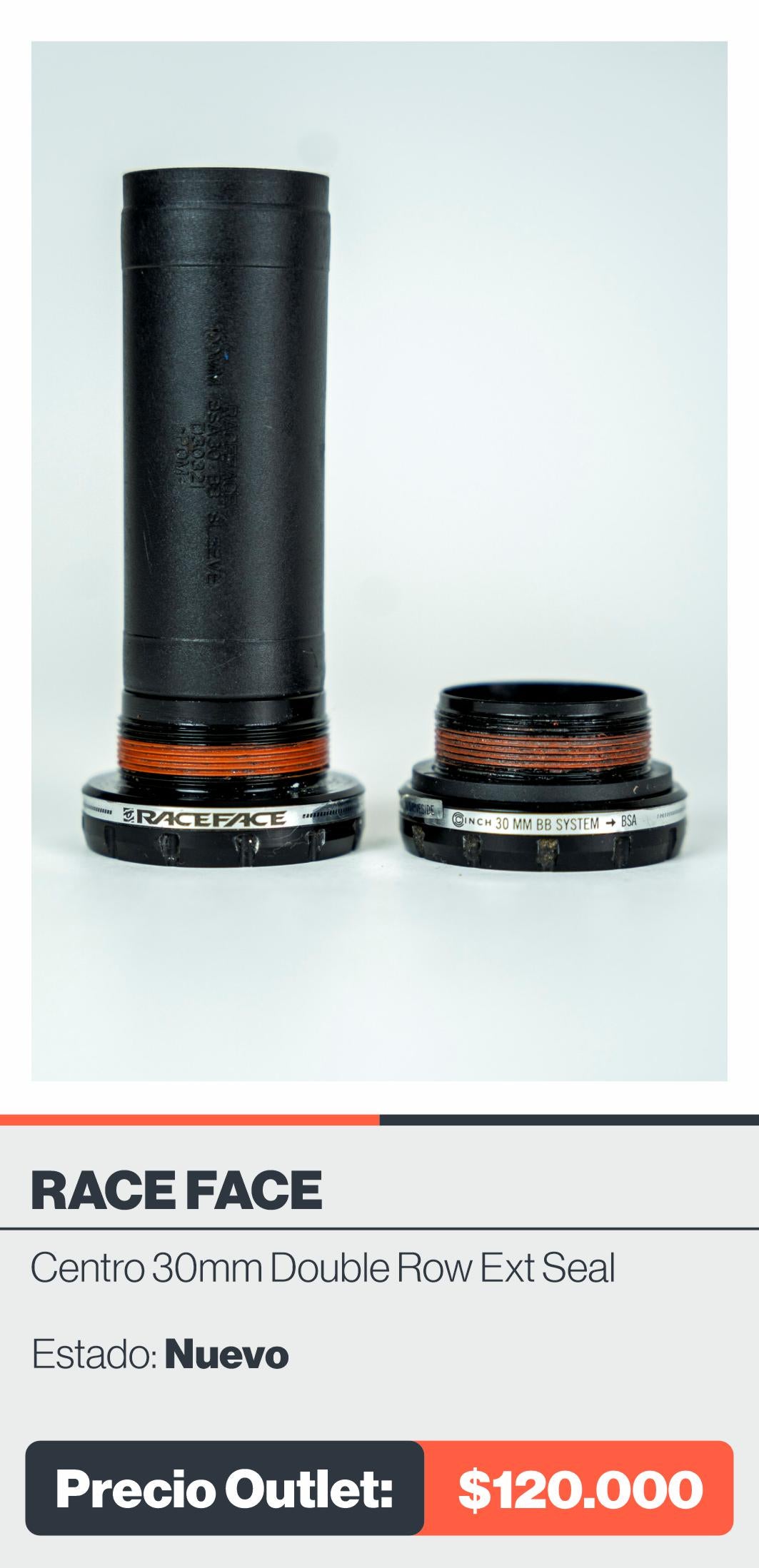 CENTRO RACEFACE 30MM DOUBLE ROW EXT SEAL