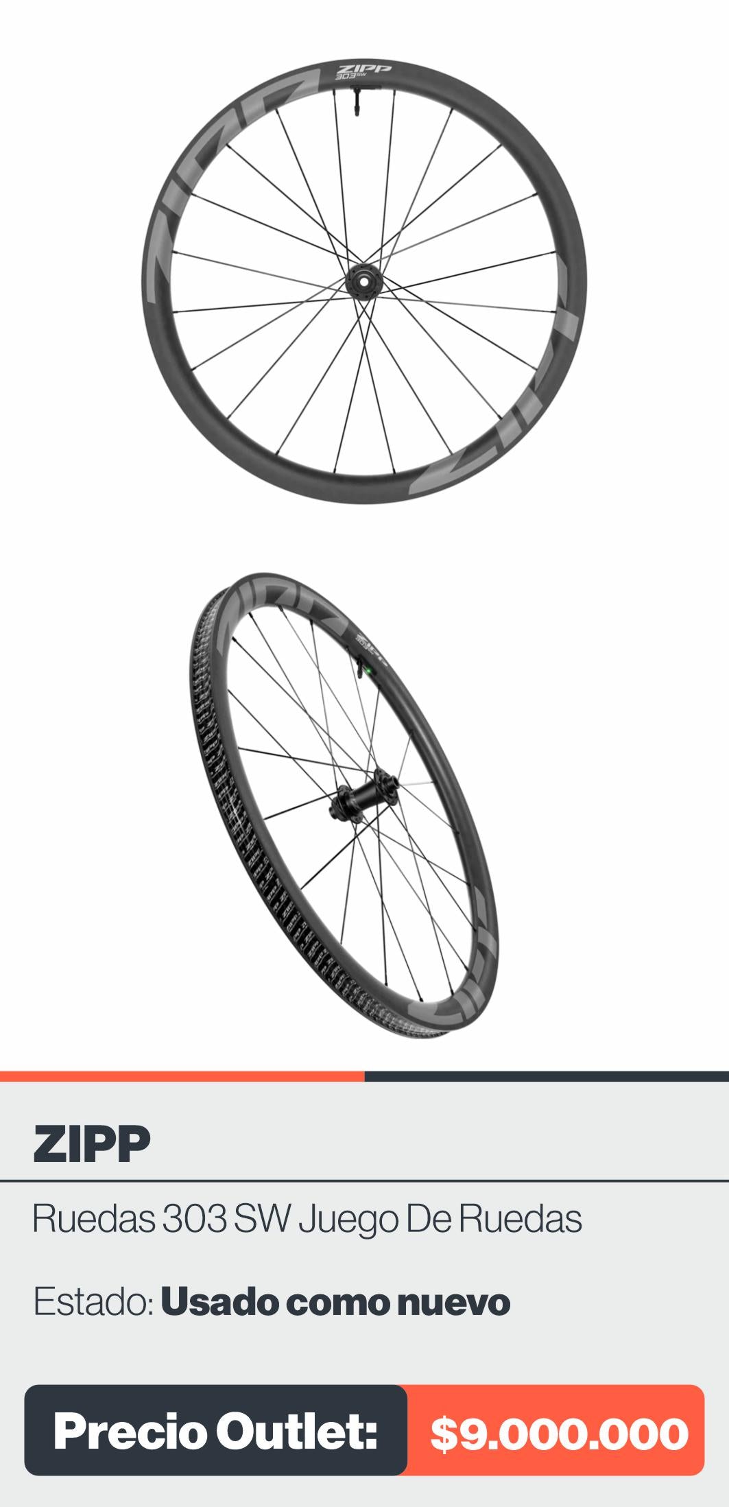 RUEDAS ZIPP 303 SW JUEGO DE RUEDAS