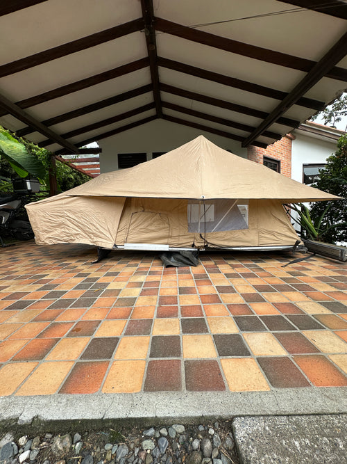 CARPA ANACONDA DEPREDADOR X 180 + BASE RAP ARB + WIND DEFRECTOR + BASES PARA TECHO HIT LUX + TOLDO ARB X180 + 2 SILLAS ARB DE CAMPIN