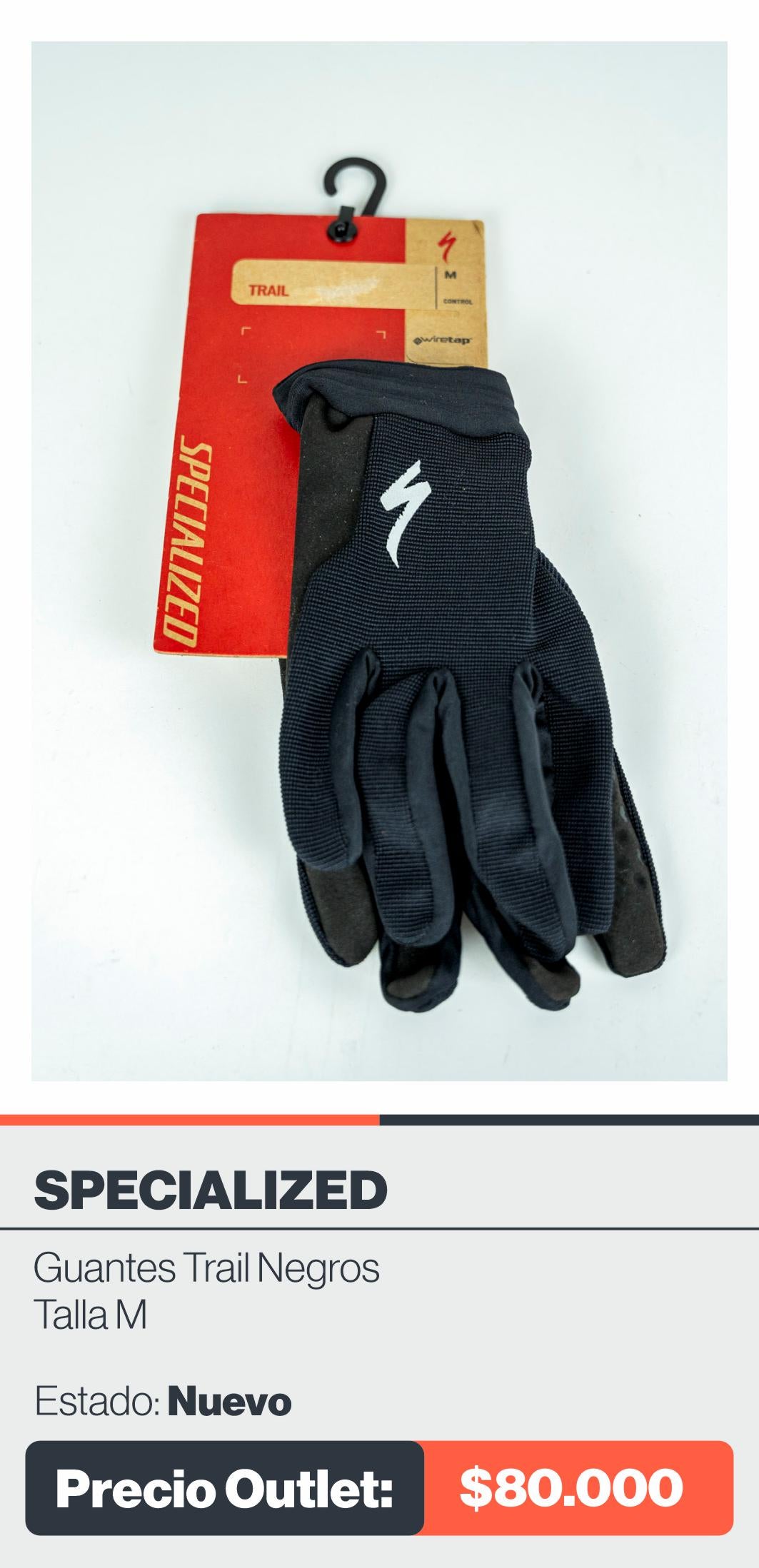 GUANTES TRAIL NEGROS SPECIALIZED