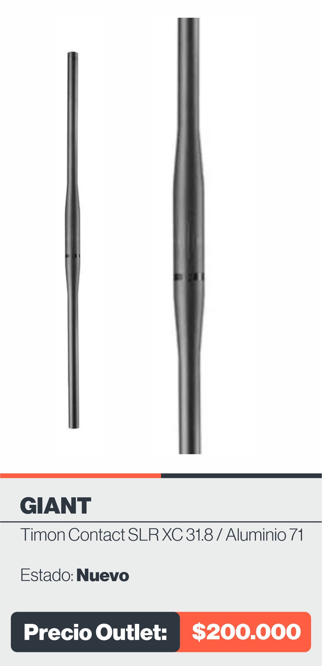 TIMON CONTACT SL XC 31.8 ALUMINIO 71