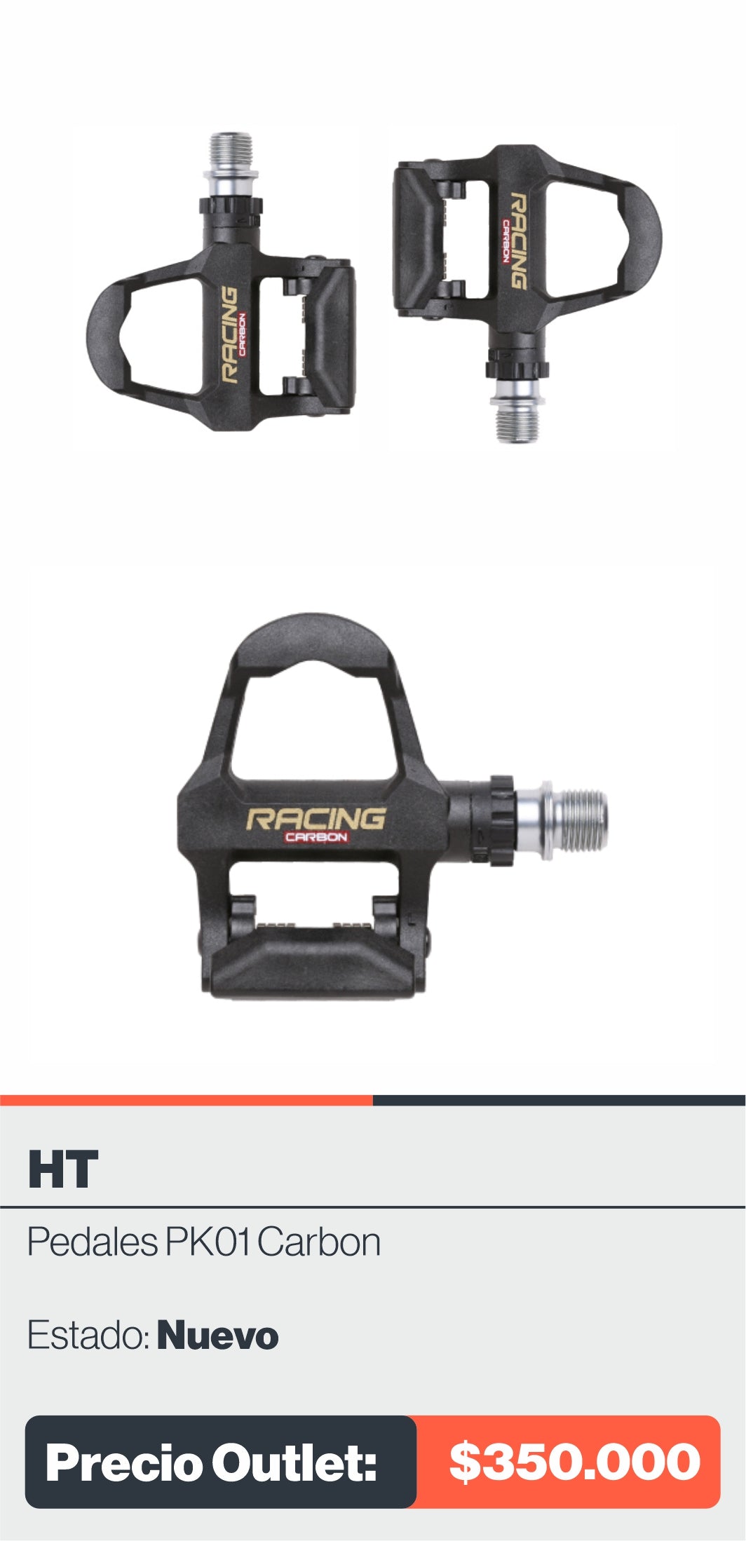 PEDALES HT PK01 CARBON