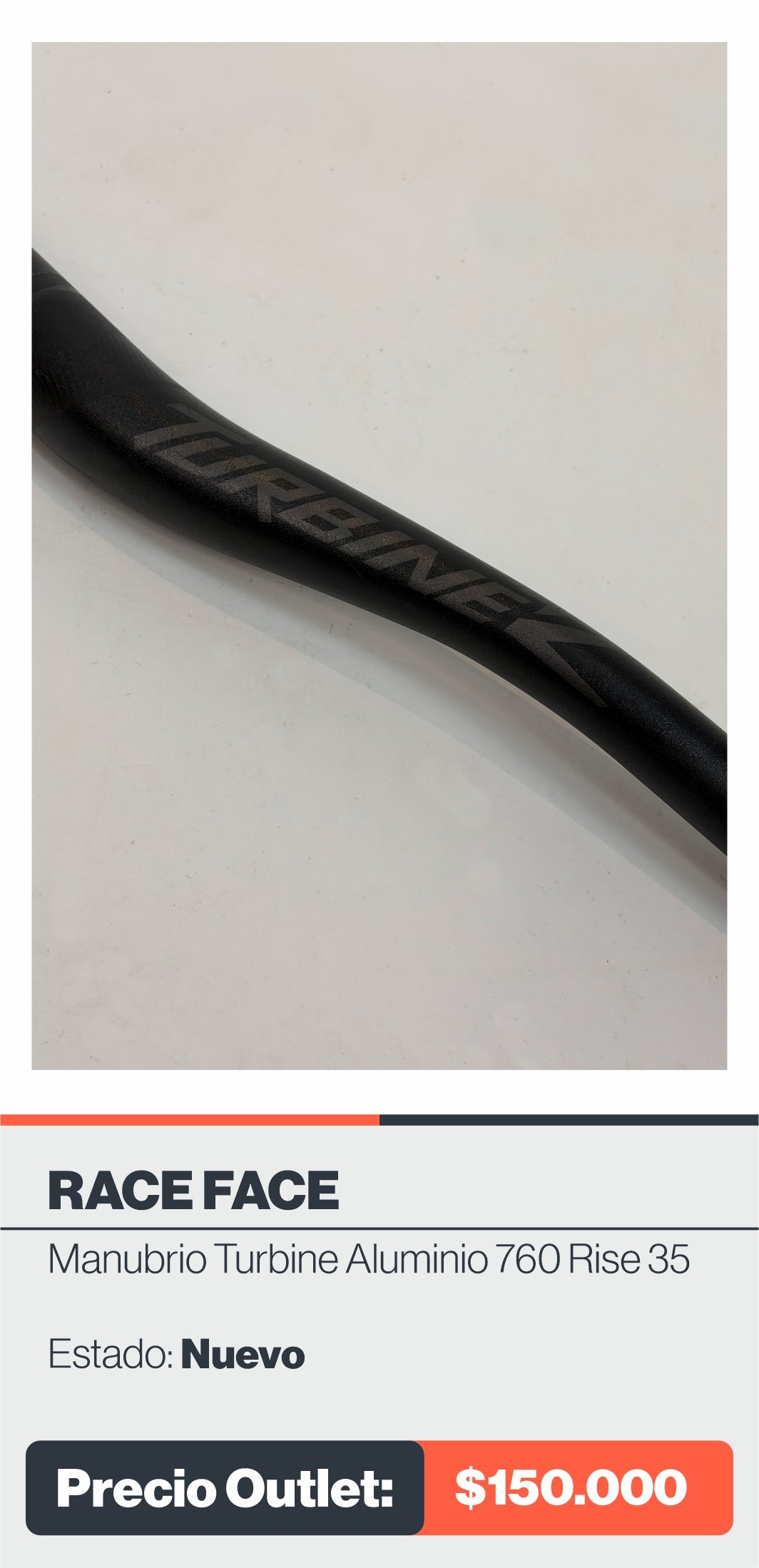 Manubrio Race Face Turbine Aluminio 760 rise 35