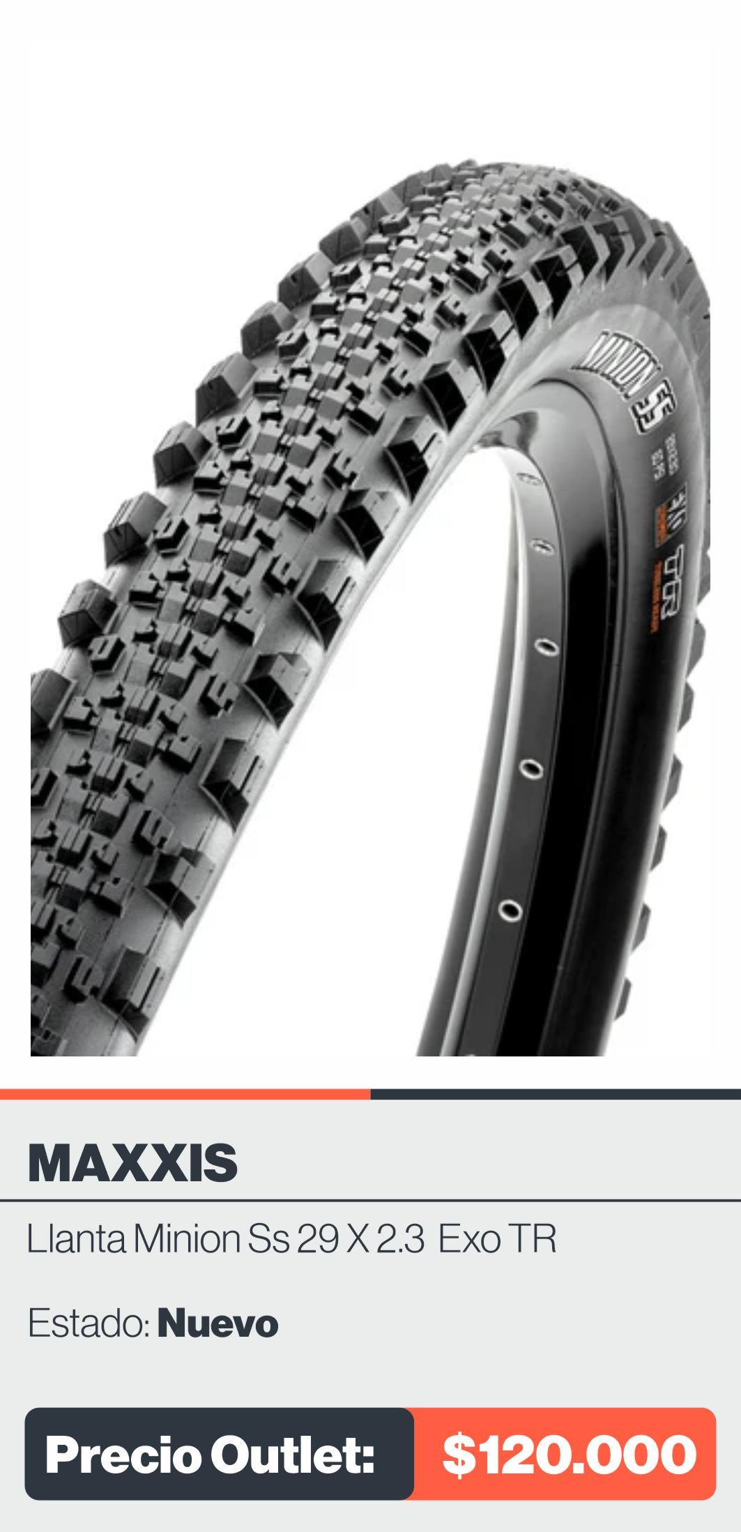 LLANTA MINION SS 29 X 2.3 EXO TR