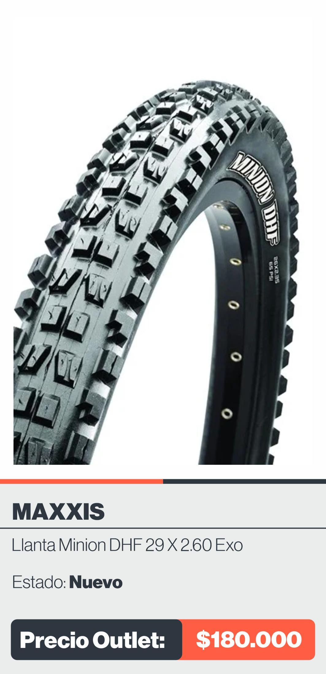 LLANTA MINION DHF 29 X 2.60 EXO
