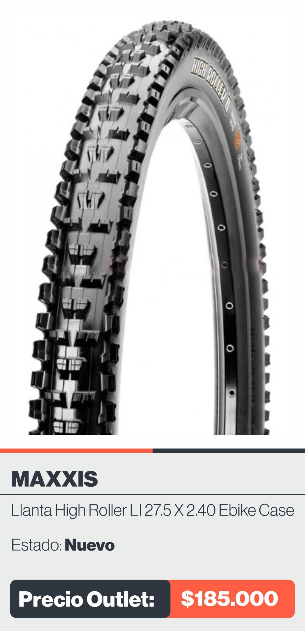 LLANTA HIGH ROLLER II 27.5 X 2.40 EBIKE CASE