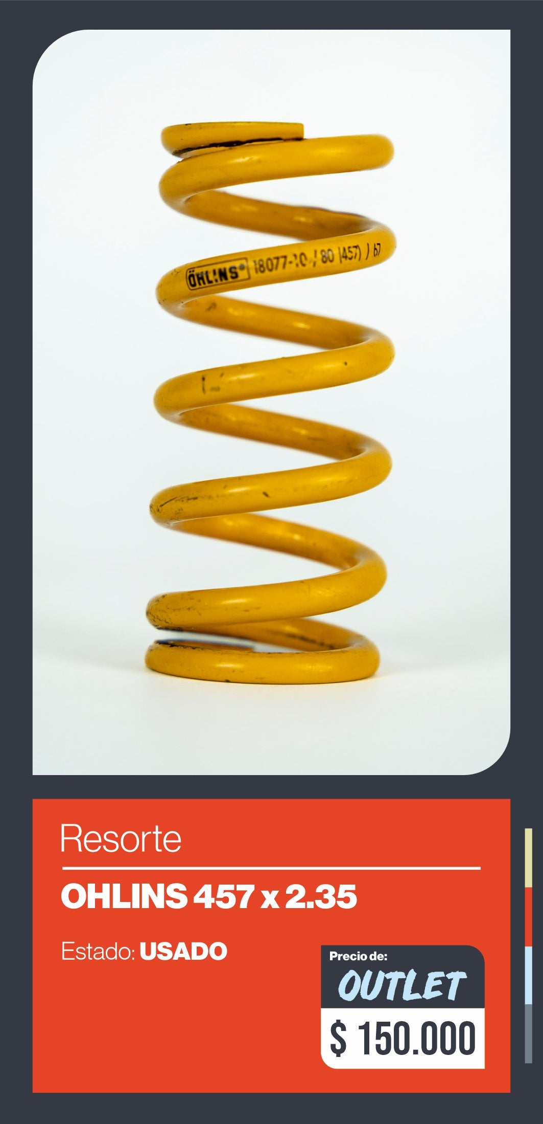 RESORTE OHLINS 457 (MEDIDA TRANCE)