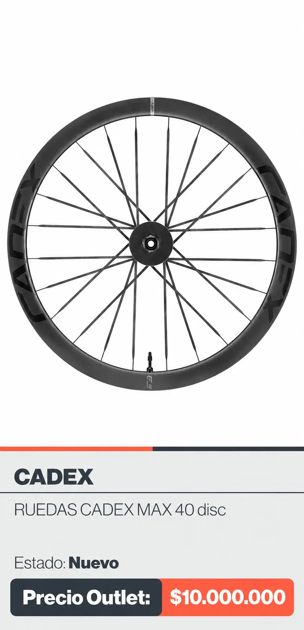 RUEDAS CADEX MAX 40 DISC